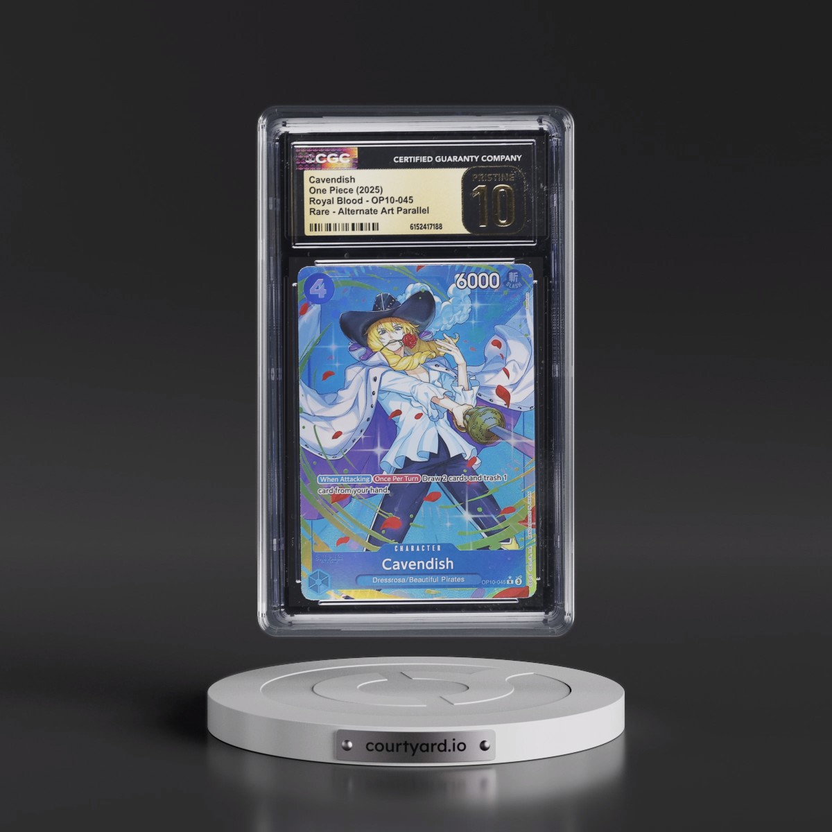 2025 Royal Blood (OP10) - English Cavendish - (Borderless) Alt Art #OP10-045 CGC 10