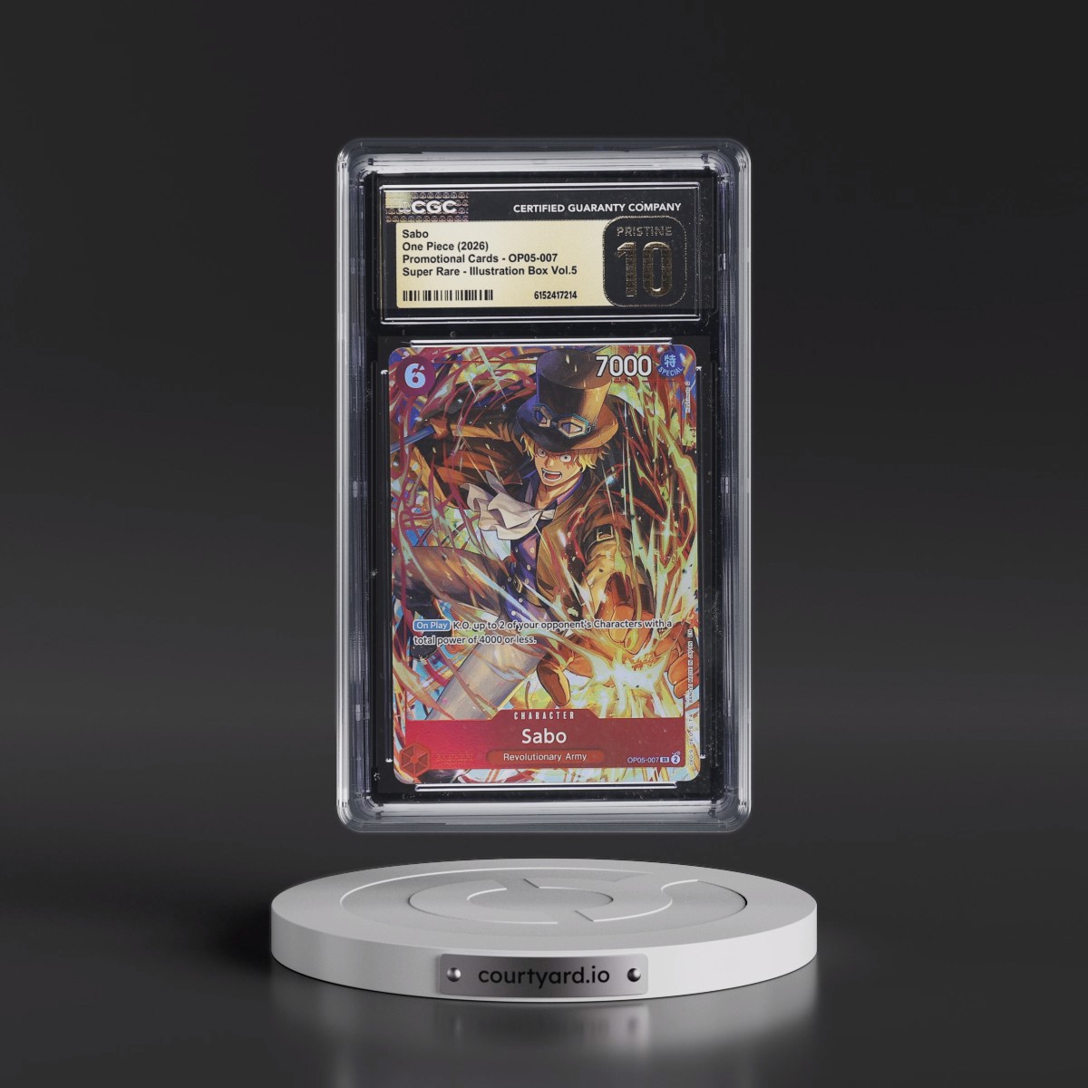 2022 Promotional Cards - English #OP05-007 Sabo - Illustration Box Vol.5 (Borderless) (CGC 10 PRISTINE)