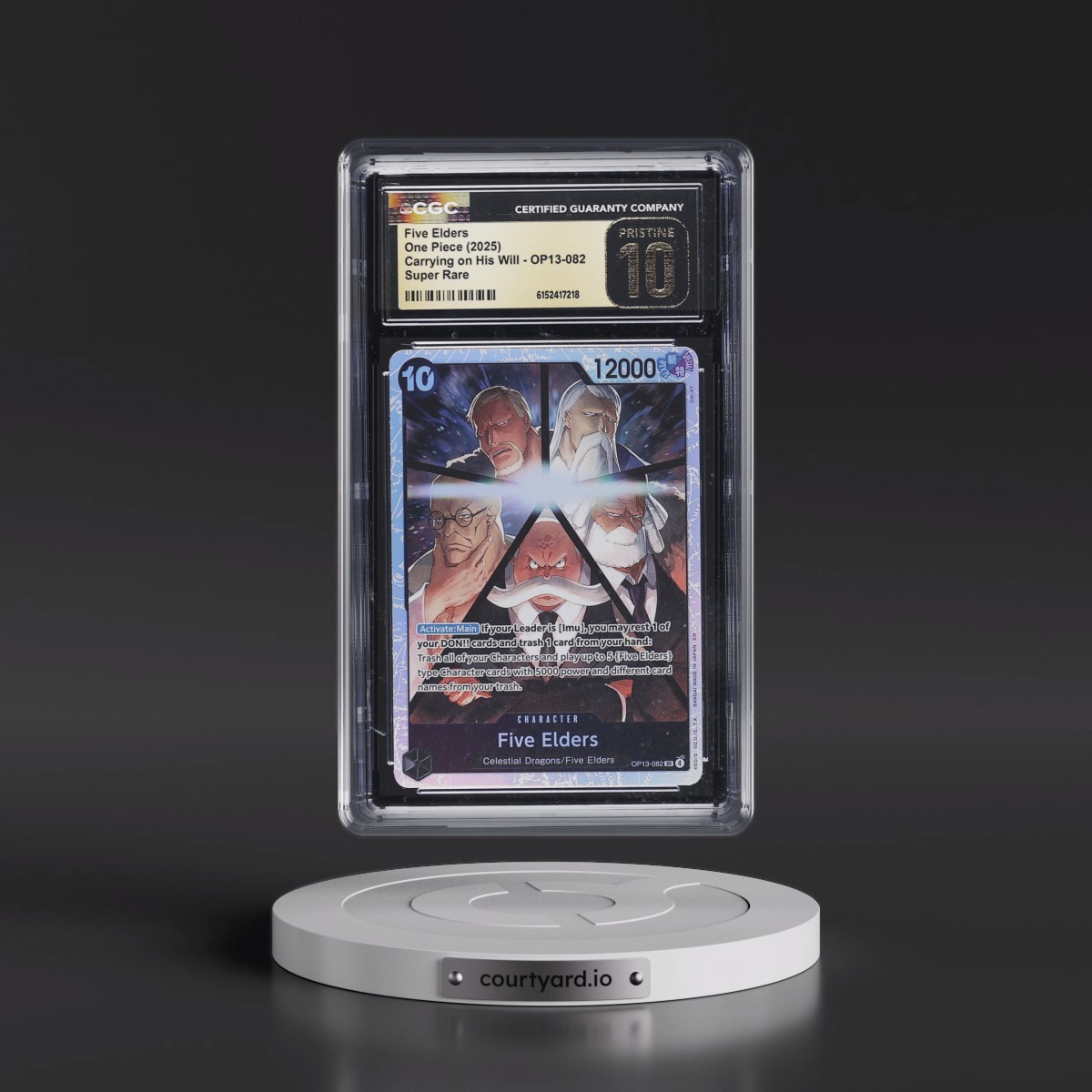 2025 Carrying on His Will (OP13) - English #OP13-082 Five Elders (CGC 10 PRISTINE)