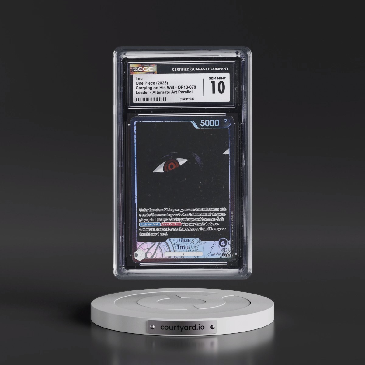 2025 Carrying on His Will (OP13) - English #OP13-079 Imu - (Map Text Box) Alt Art (CGC 10 GEM MINT)