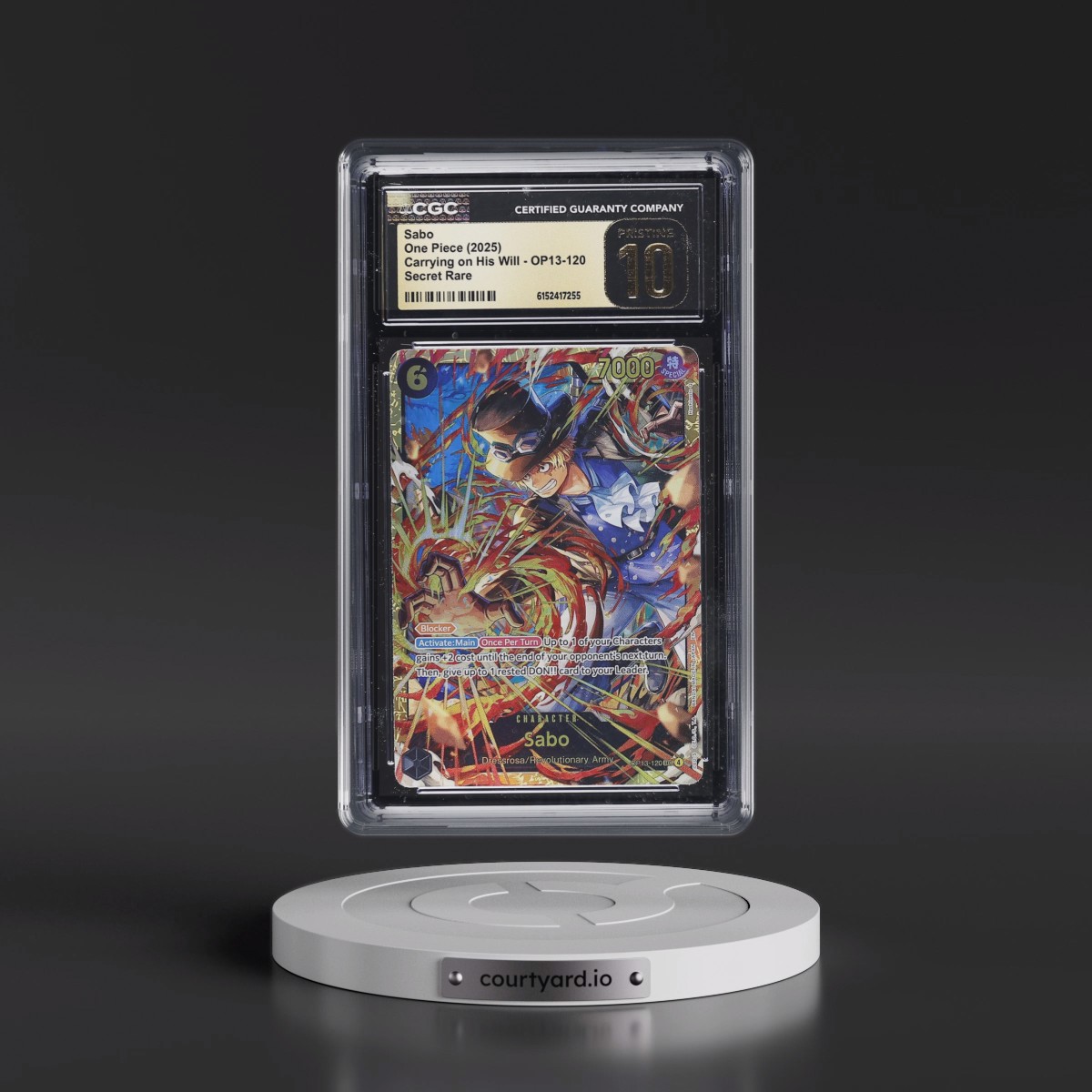 2025 Carrying on His Will (OP13) - English #OP13-120 Sabo (CGC 10 PRISTINE)