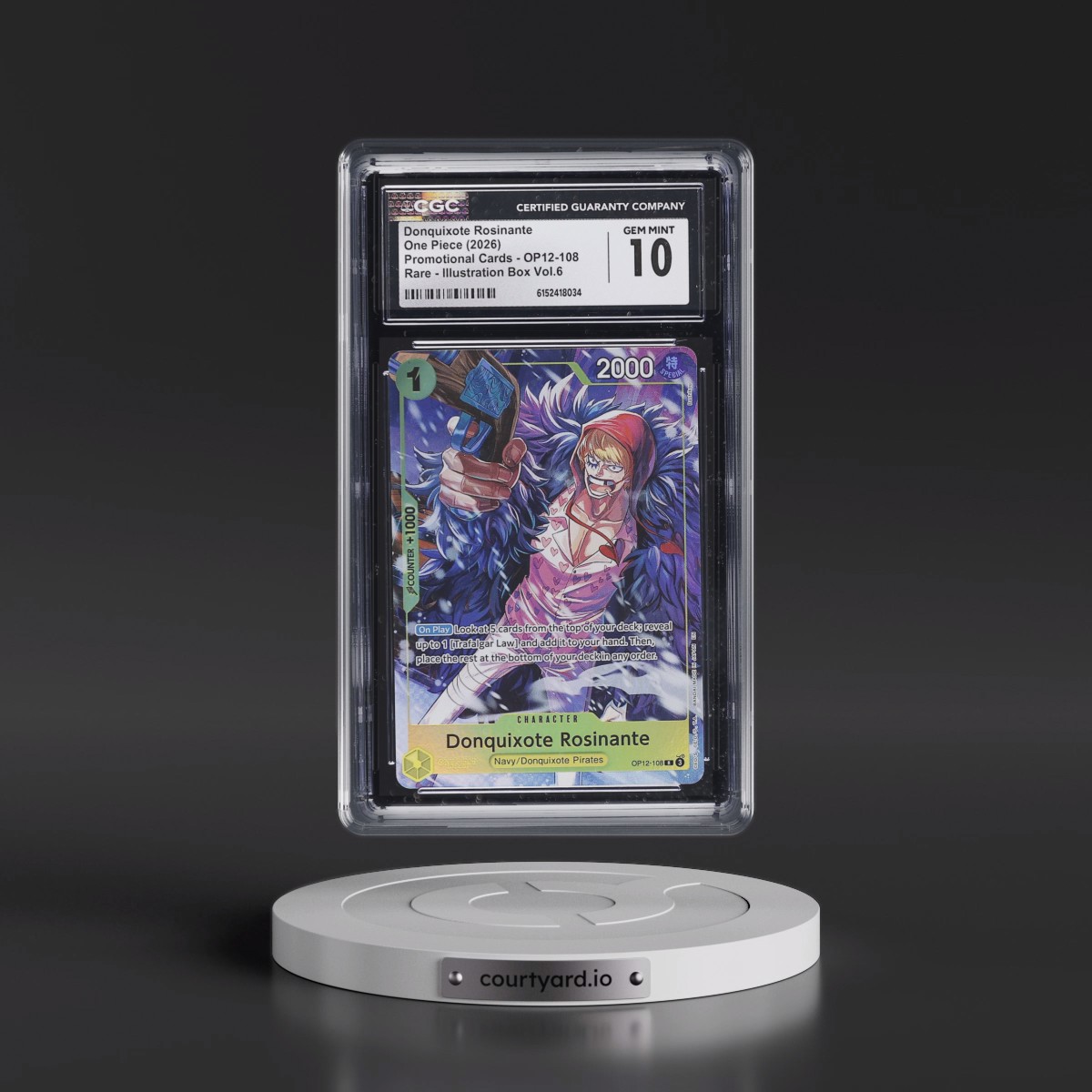 2022 Promotional Cards - English #OP12-108 Donquixote Rosinante - Illustration Box Vol.6 (Borderless) (CGC 10 GEM MINT)