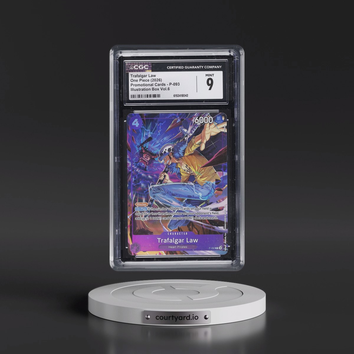 2022 Promotional Cards - English #P-093 Trafalgar Law - Illustration Box Vol.6 (Borderless) (CGC 9 MINT)