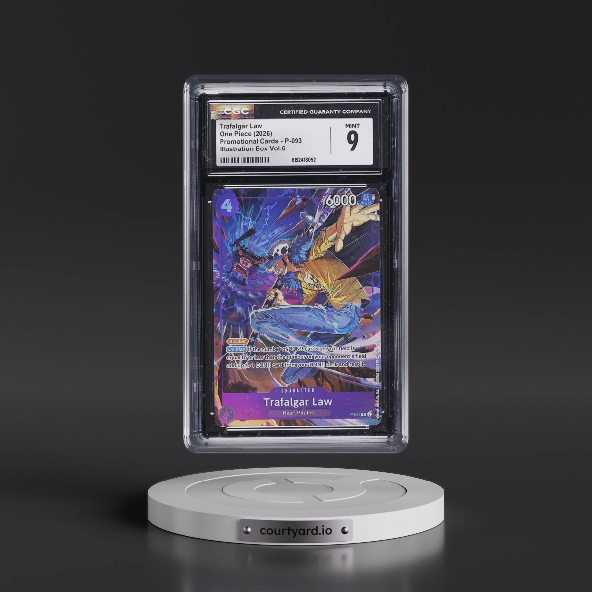 2022 Promotional Cards - English #P-093 Trafalgar Law - Illustration Box Vol.6 (Borderless) (CGC 9 MINT)