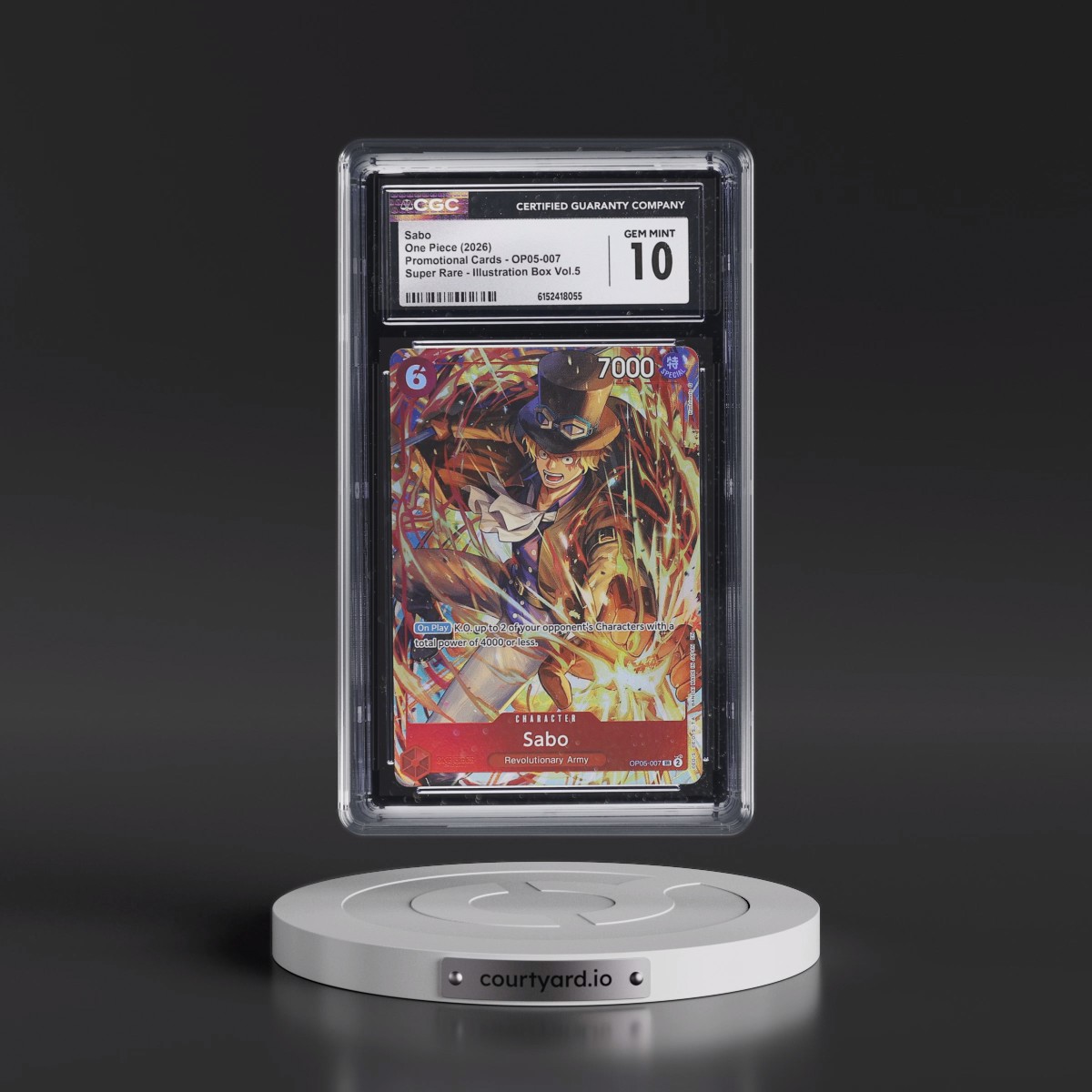 2022 Promotional Cards - English #OP05-007 Sabo - Illustration Box Vol.5 (Borderless) (CGC 10 GEM MINT)