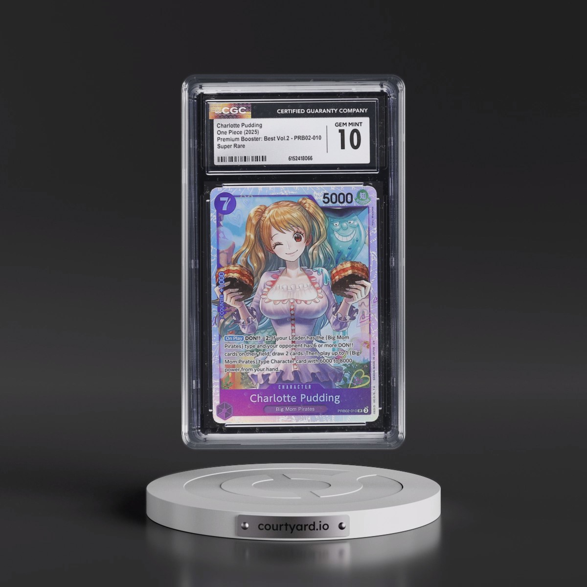 2025 Premium Booster: The Best Vol.2 (PRB-02) - English #PRB02-010 Charlotte Pudding (CGC 10 GEM MINT)