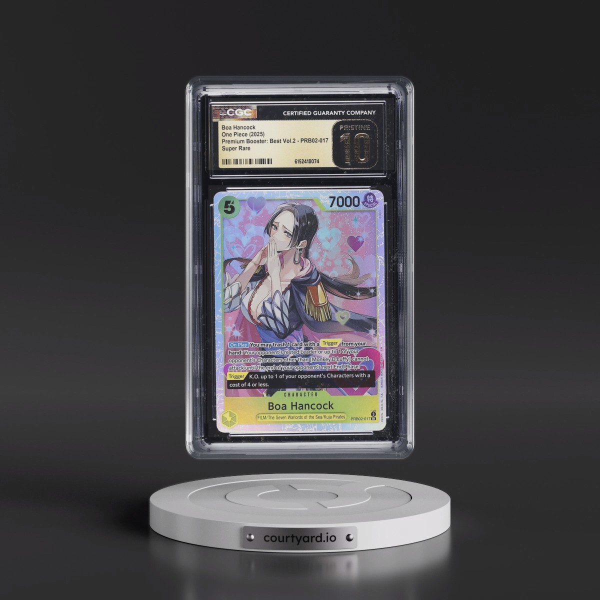 2025 Premium Booster: The Best Vol.2 (PRB-02) - English #PRB02-017 Boa Hancock (CGC 10 PRISTINE)