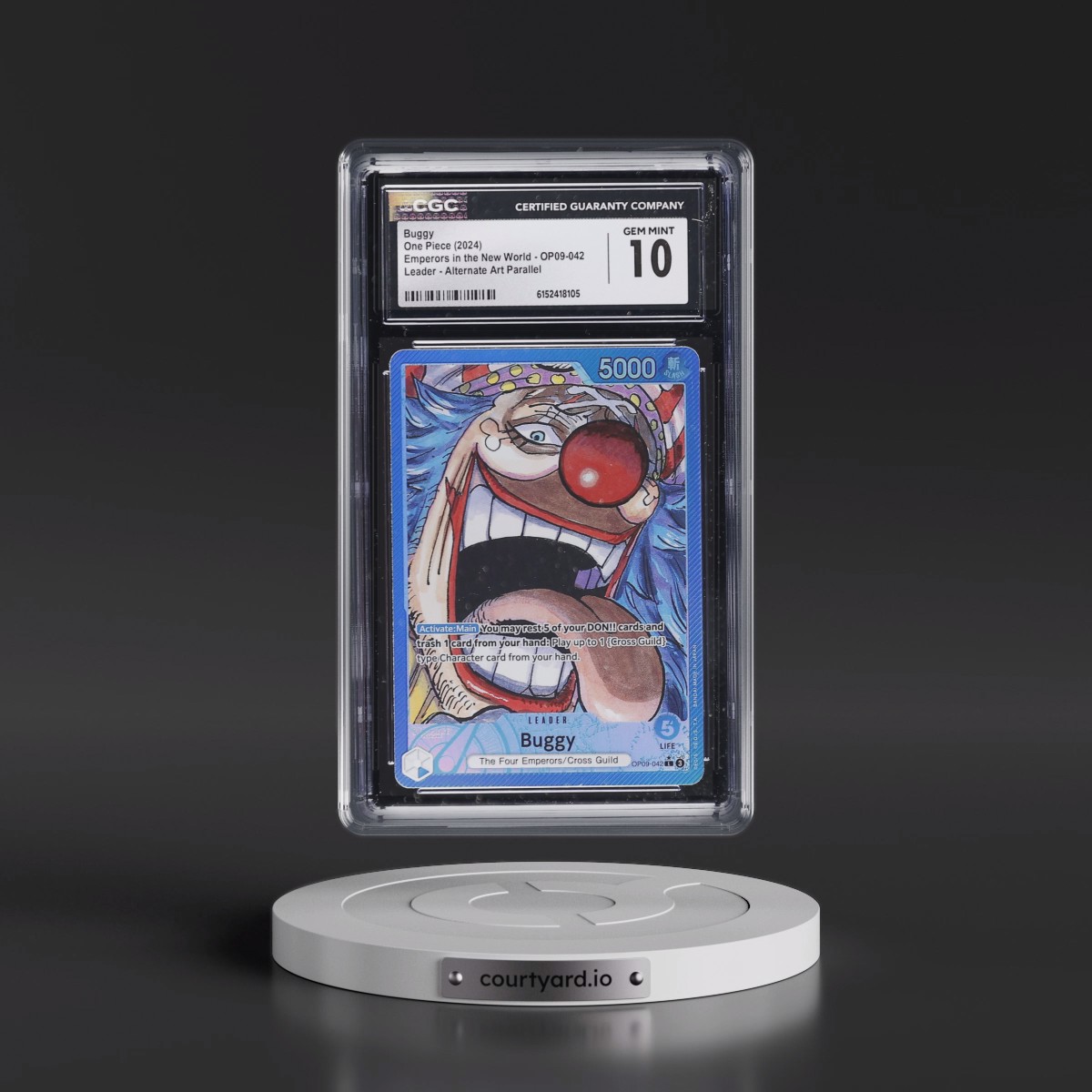 2024 Emperors in the New World (OP09) - English #OP09-042 Buggy - (Map Text Box) Alt Art (CGC 10 GEM MINT)