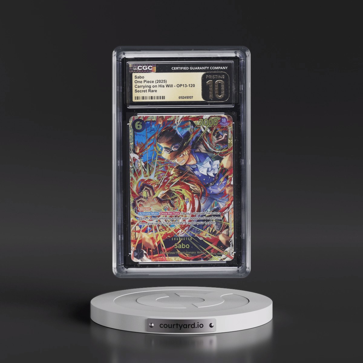 2025 Carrying on His Will (OP13) - English #OP13-120 Sabo (CGC 10 PRISTINE)