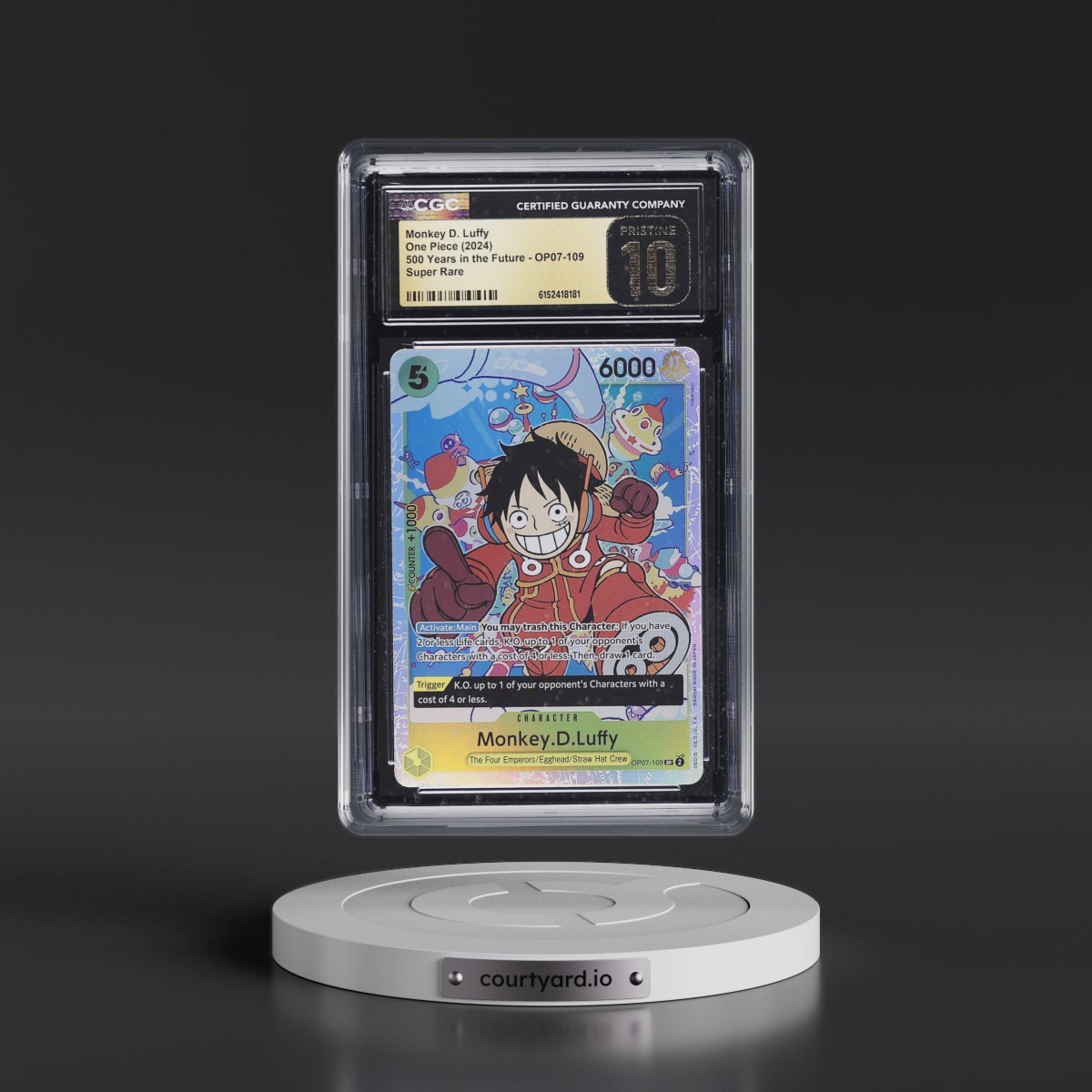 2024 500 Years in the Future (OP07) - English #OP07-109 Monkey D. Luffy - (Color Variation) (CGC 10 PRISTINE)