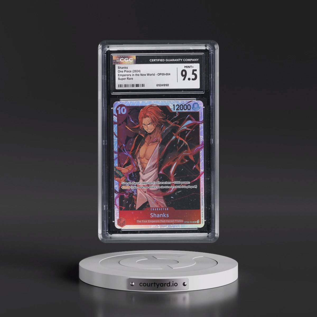 2024 Emperors in the New World (OP09) - English #OP09-004 Shanks (CGC 9.5 MINT+)