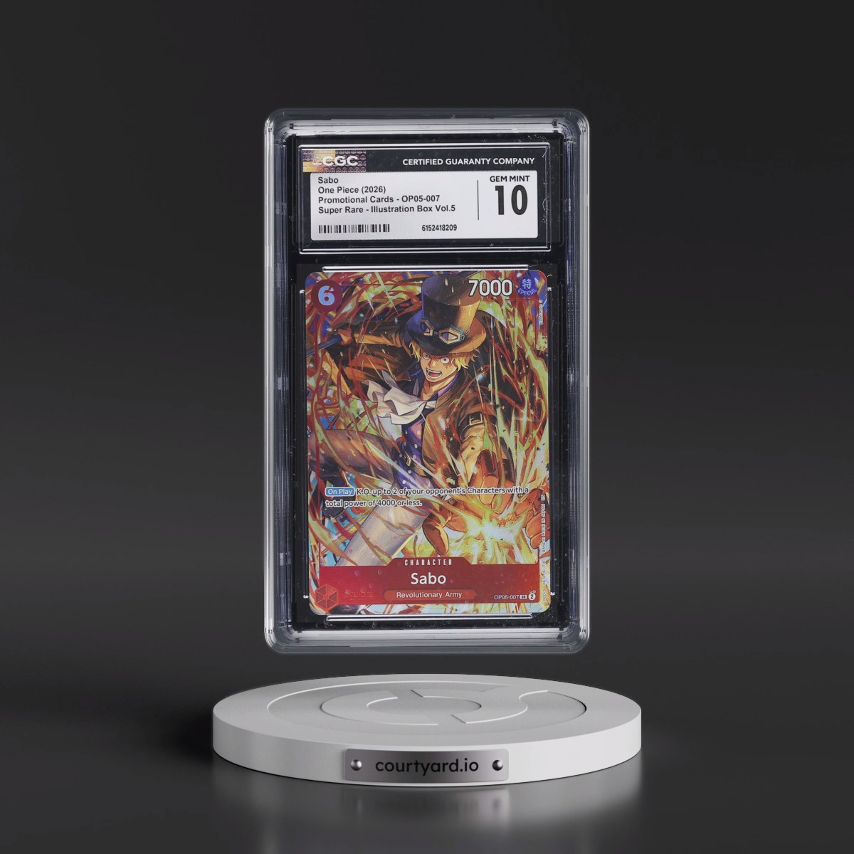 2022 Promotional Cards - English #OP05-007 Sabo - Illustration Box Vol.5 (Borderless) (CGC 10 GEM MINT)