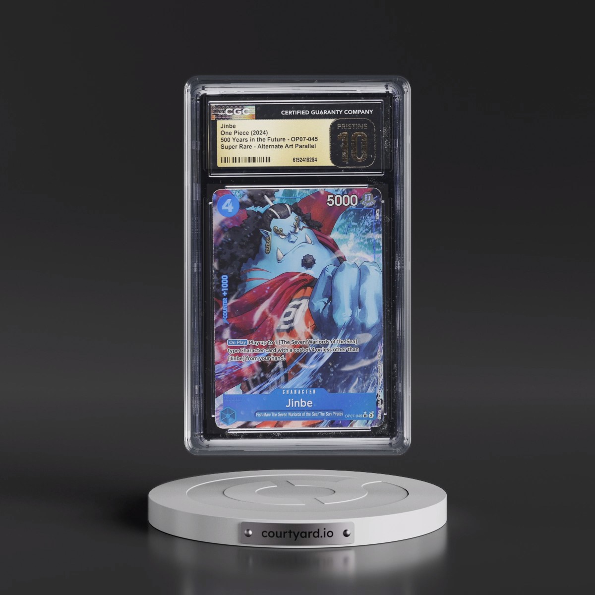 2024 500 Years in the Future (OP07) - English #OP07-045 Jinbe - (Borderless) Alt Art (CGC 10 PRISTINE)