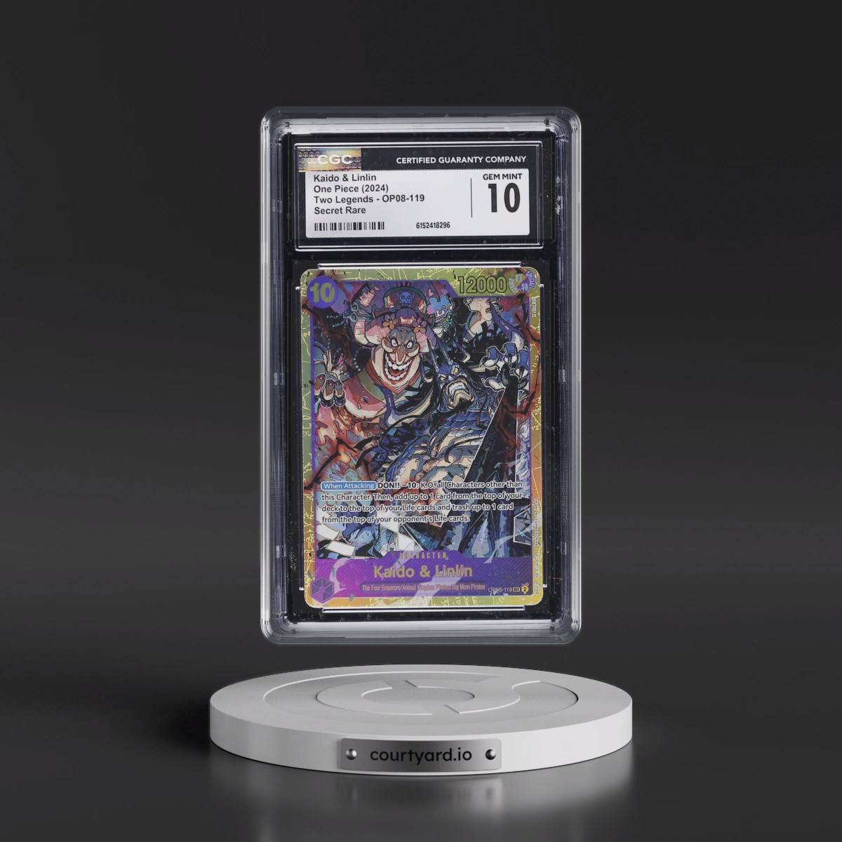 2024 Two Legends (OP08) - English #OP08-119 Kaido & LinlinÂ (CGC 10 GEM MINT)