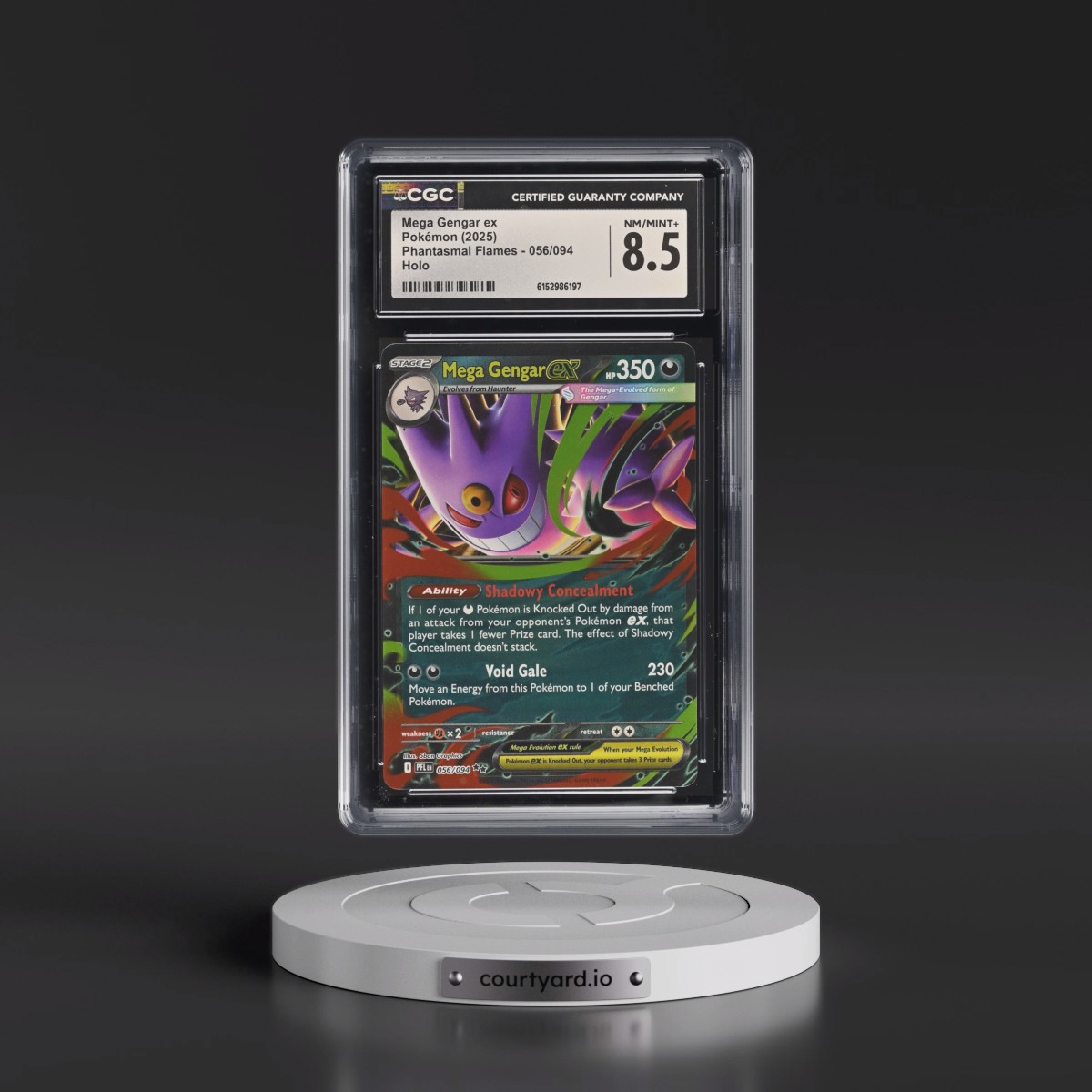 2025 Phantasmal Flames - PFL EN #056/094 Mega Gengar ex - Holo (CGC 8.5 NM-MT+)