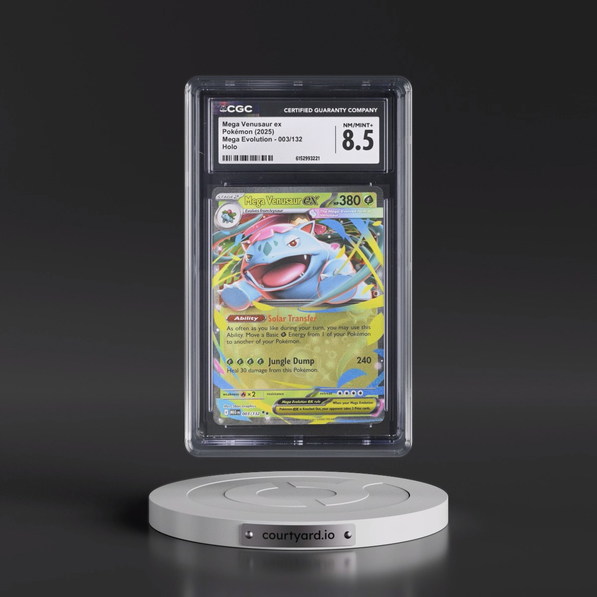 2025 Mega Evolution - MEG EN #003/132 Mega Venusaur ex - Holo (CGC 8.5 NM-MT+)
