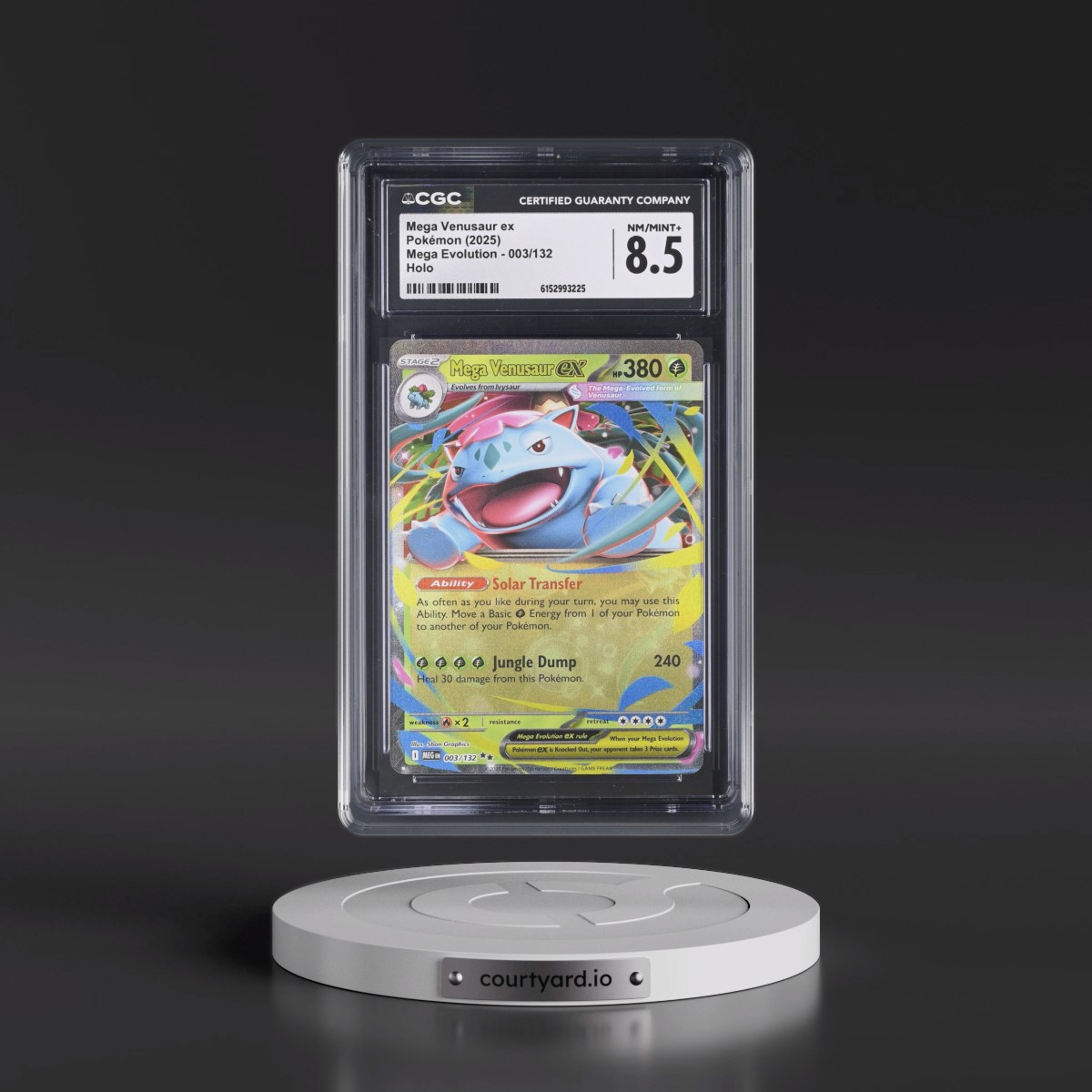 2025 Mega Evolution - MEG EN #003/132 Mega Venusaur ex - Holo (CGC 8.5 NM-MT+)
