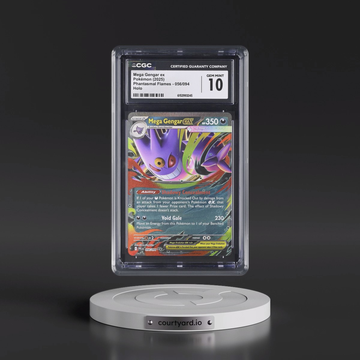 2025 Phantasmal Flames - PFL EN #056/094 Mega Gengar ex - Holo (CGC 10 GEM MINT)