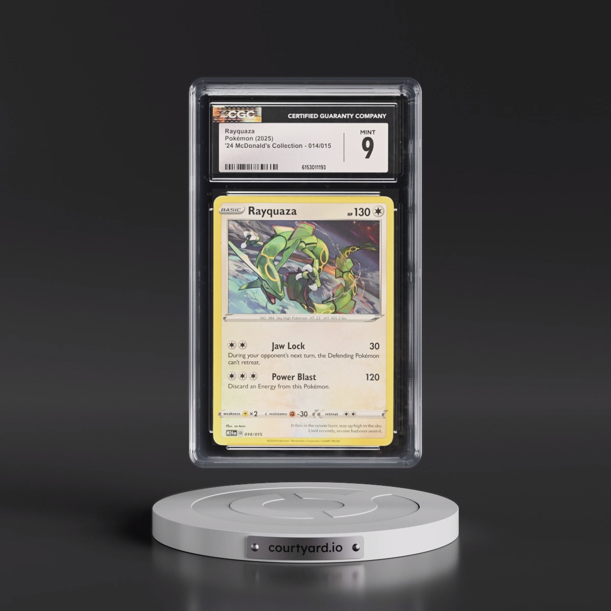 2025 McDonald's Collection - M24 EN #014/015 Rayquaza (CGC 9 MINT)