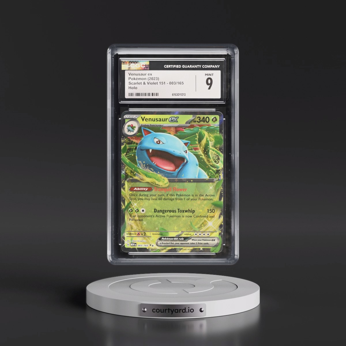 2023 Scarlet & Violet 151 - MEW EN #003/165 Venusaur ex - Holo (CGC 9 MINT)