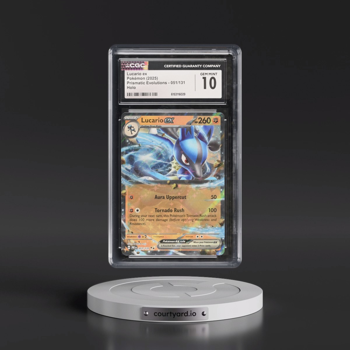 2024 Prismatic Evolutions - PRE EN #051/131 Lucario ex - Holo (CGC 10 GEM MINT)