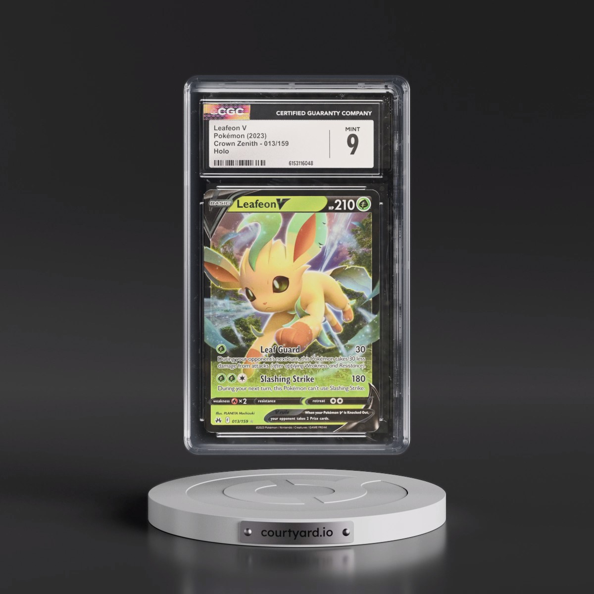 2023 Crown Zenith #013/159 Leafeon V - Holo (CGC 9 MINT)