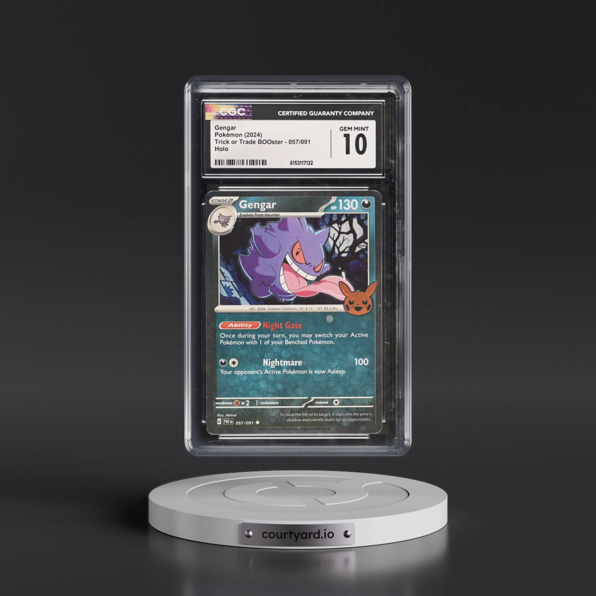 2024 Trick or Trade BOOster (2024) #057/091 Gengar - Holo (CGC 10 GEM MINT)