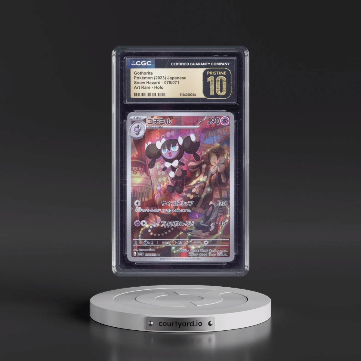 2023 Snow Hazard #078/071 Gothorita - Art Rare Holo (CGC 10 PRISTINE)