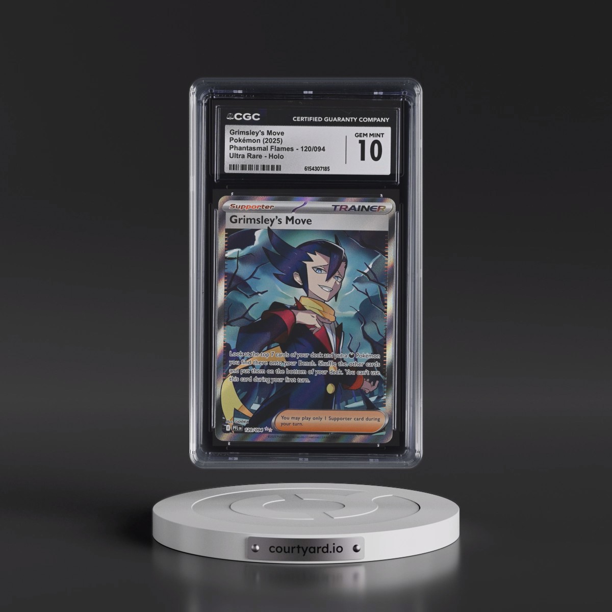 2025 Phantasmal Flames - PFL EN #120/094 Grimsley's Move - Ultra Rare Holo (CGC 10 GEM MINT)