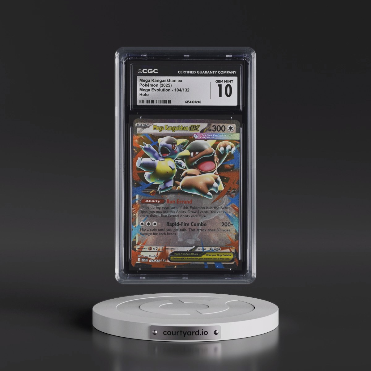 2025 Mega Evolution - MEG EN #104/132 Mega Kangaskhan ex - Holo (CGC 10 GEM MINT)