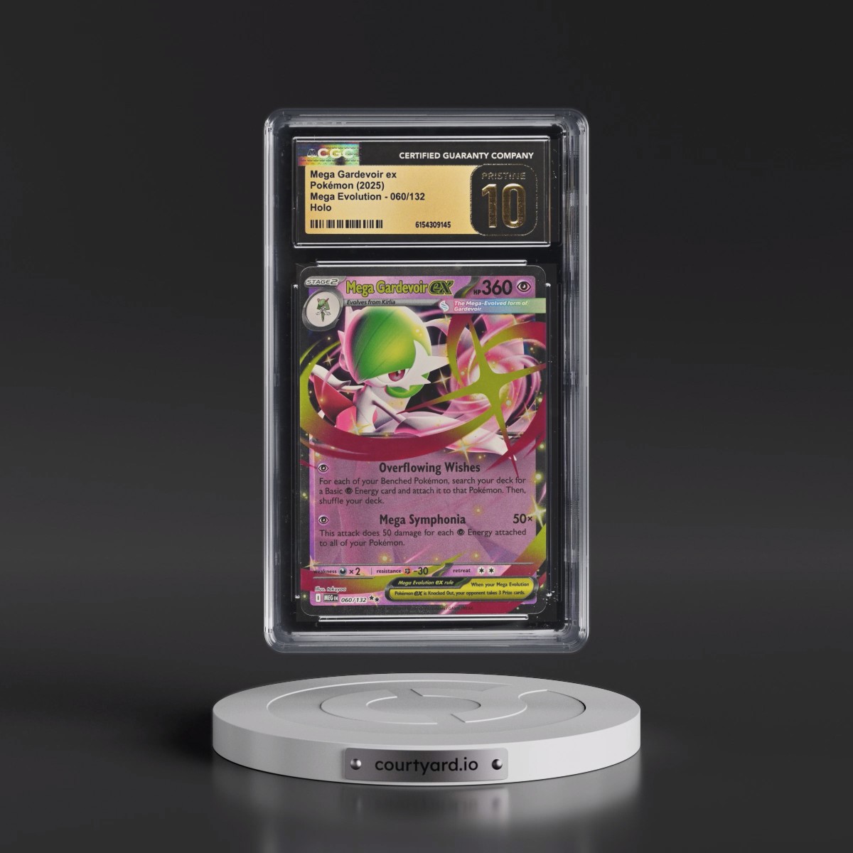 2025 Mega Evolution - MEG EN #060/132 Mega Gardevoir ex - Holo (CGC 10 PRISTINE)