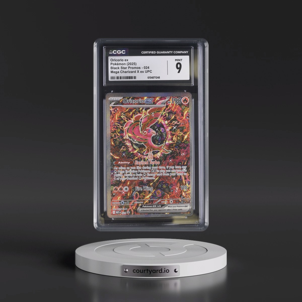 2025 Black Star Promos - Mega Evolution MEP EN Oricorio ex - Mega Charizard X ex Ultra Premium Collection (Holo) #024 CGC 9