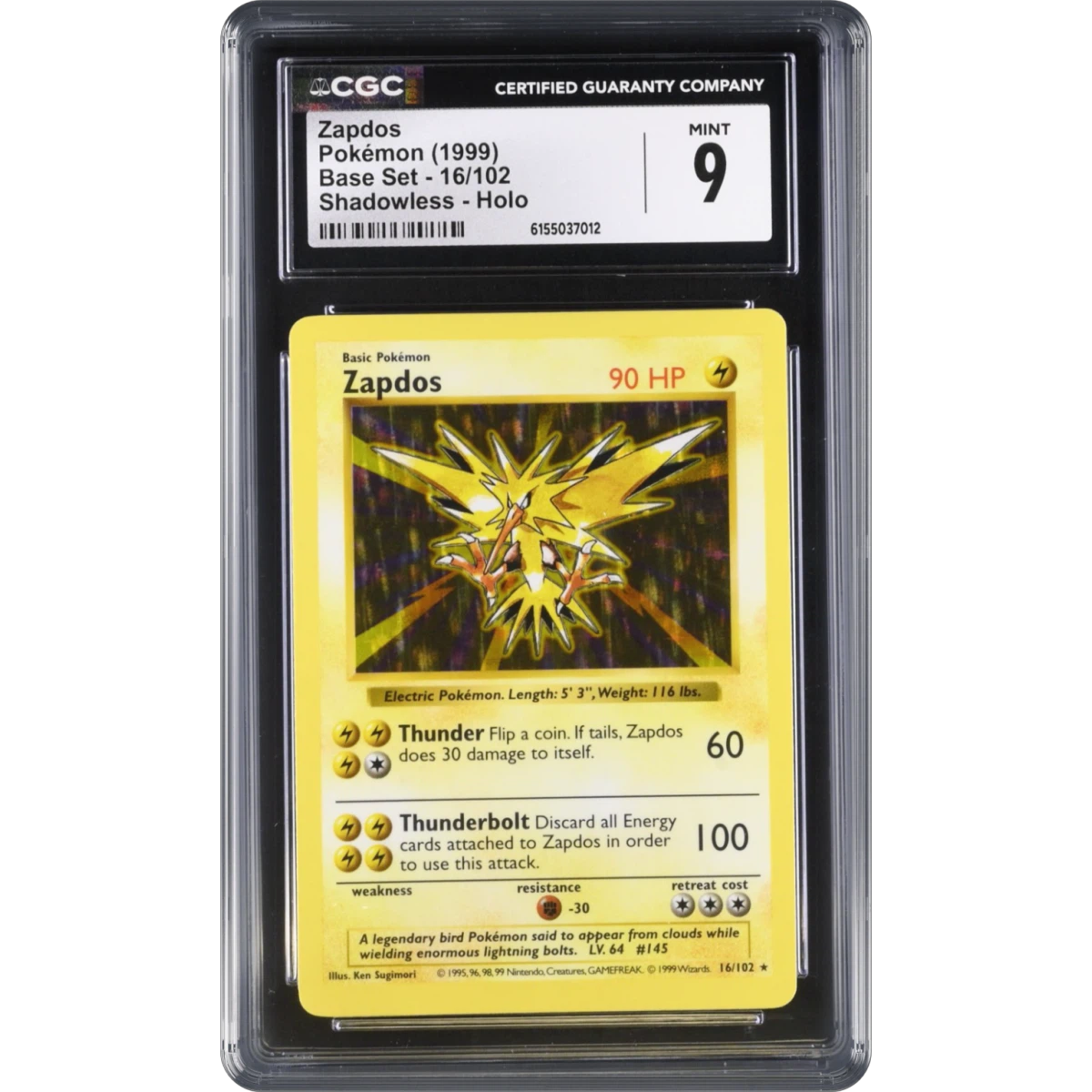 Zapdos card artwork