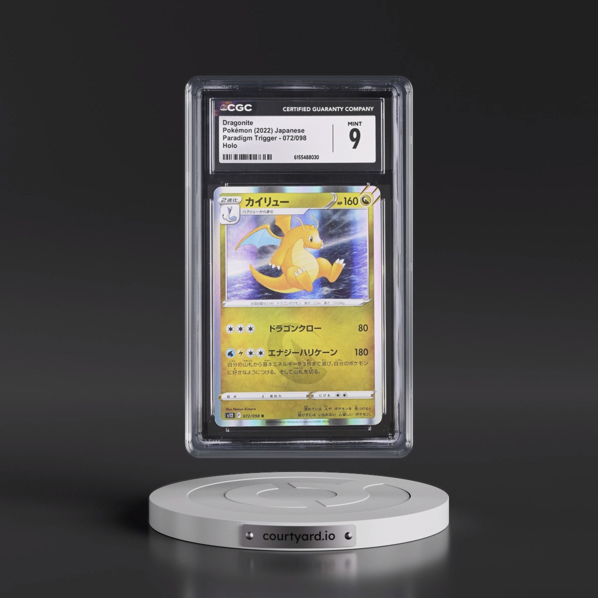 2022 Paradigm Trigger #072/098 Dragonite - Holo (CGC 9 MINT)