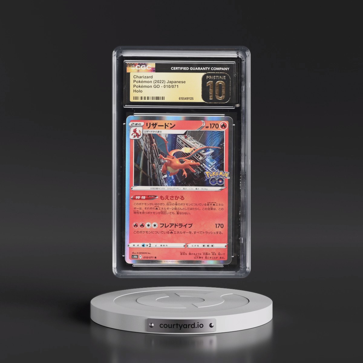 2022 Pokémon GO #010/071 Charizard - Holo (CGC 10 PRISTINE)