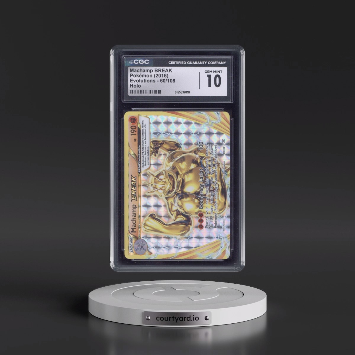 2016 Evolutions #60/108 Machamp BREAK - Holo (CGC 10 GEM MINT)