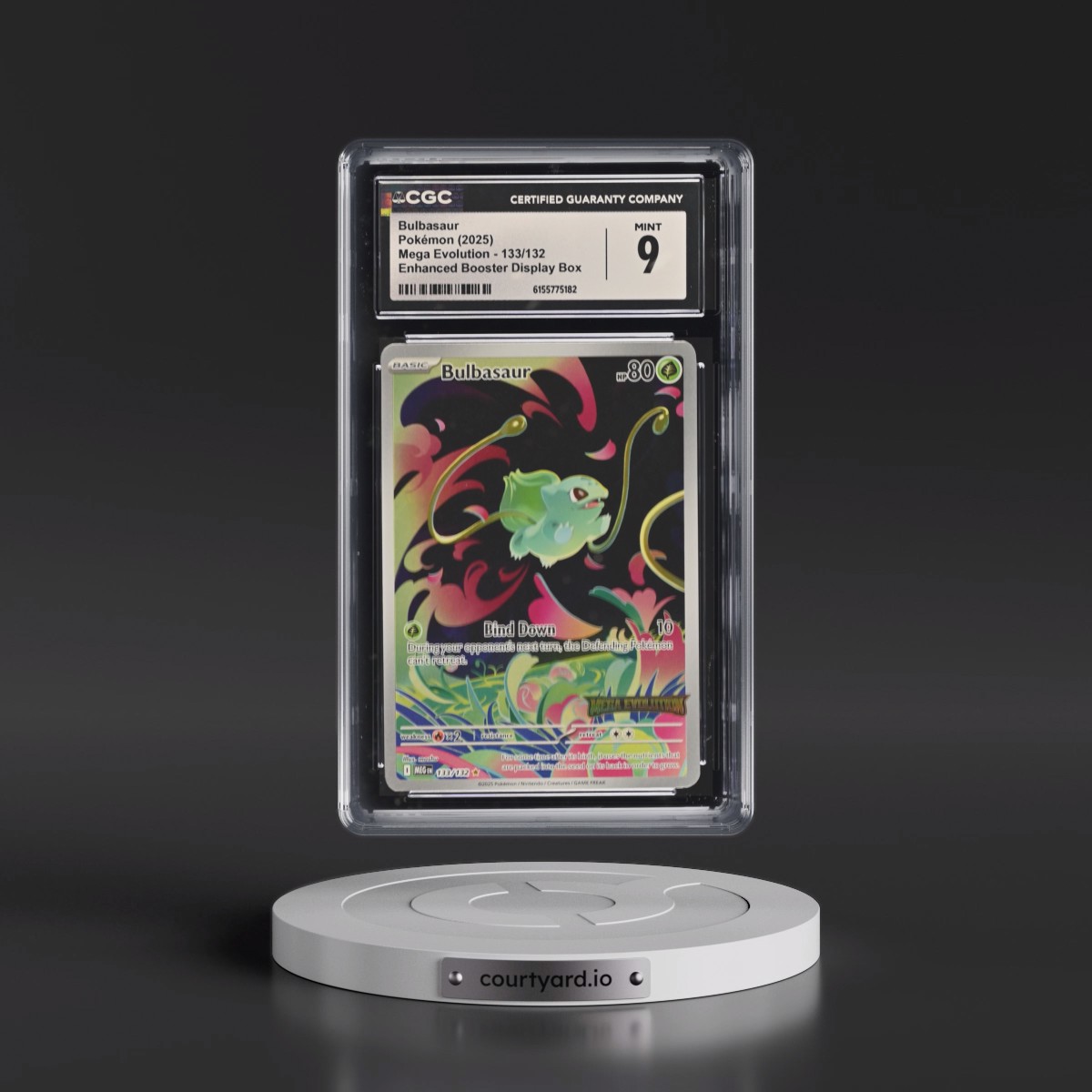 2025 Mega Evolution - MEG EN #133/132 Bulbasaur - Enhanced Booster Display Box (Mega Evolution Stamp) (CGC 9 MINT)