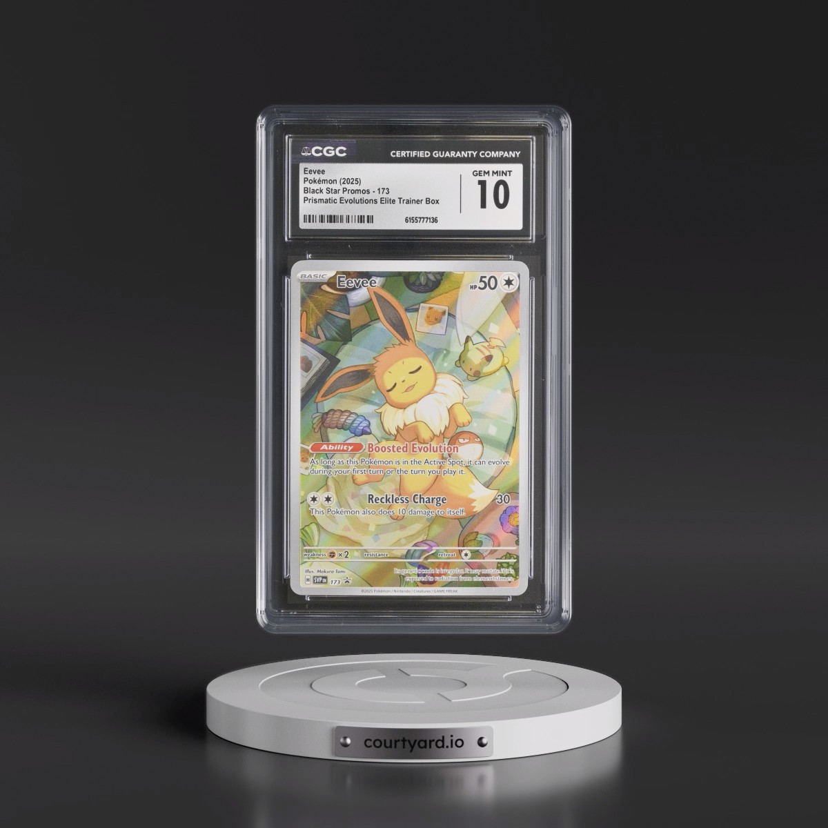 2023 Black Star Promos - Scarlet & Violet SVP EN #173 Eevee - Prismatic Evolutions Elite Trainer Box (Holo) (CGC 10 GEM MINT)