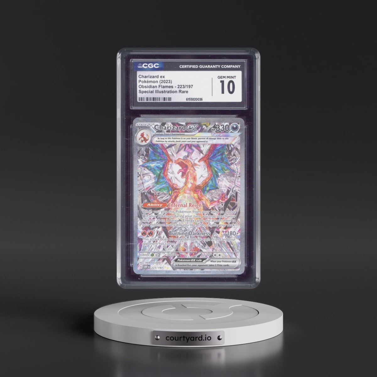 2023 Obsidian Flames - OBF EN #223/197 Charizard ex - Special Illustration Rare (Holo) (CGC 10 GEM MINT)