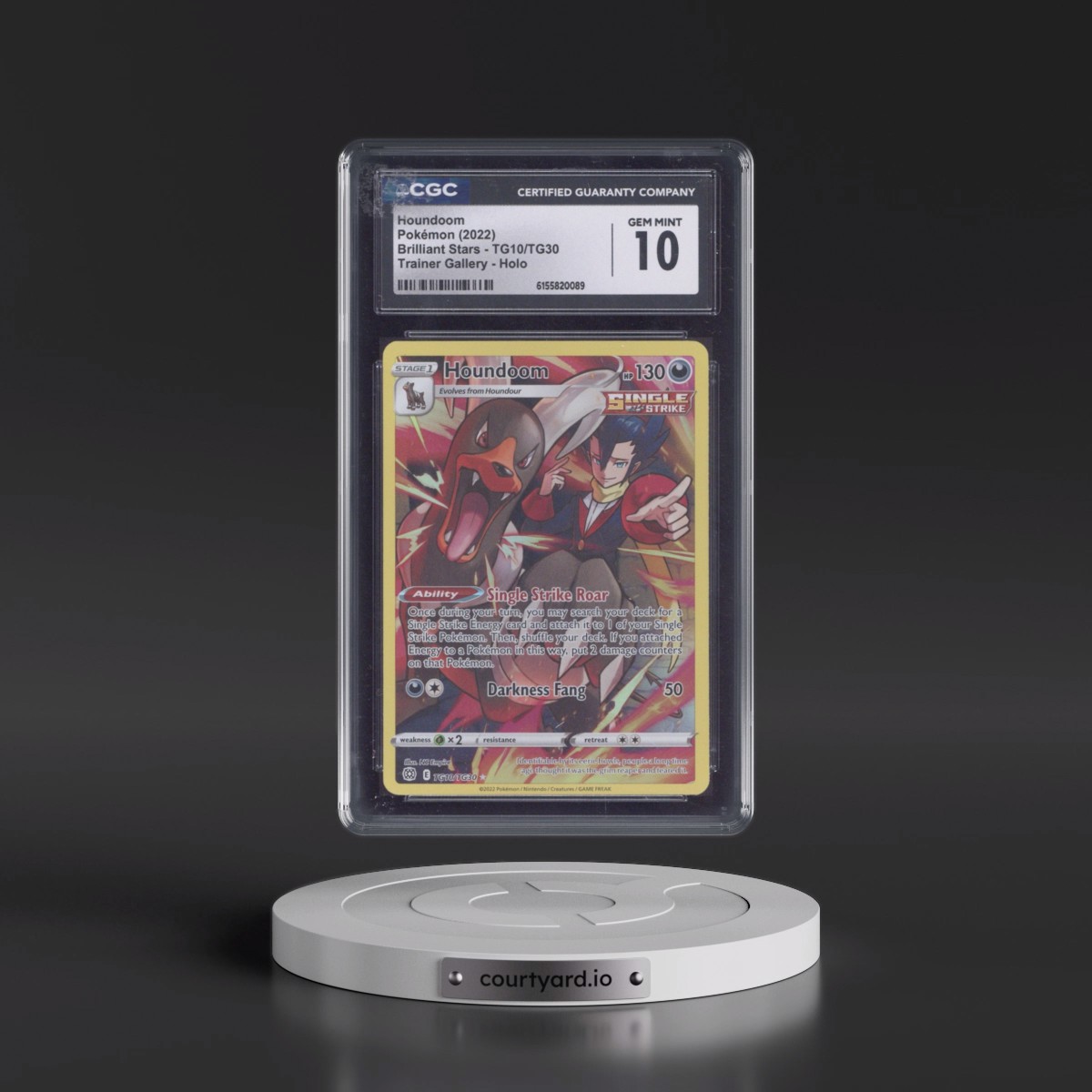 2022 Brilliant Stars #TG10/TG30 Houndoom - Trainer Gallery Holo (CGC 10 GEM MINT)