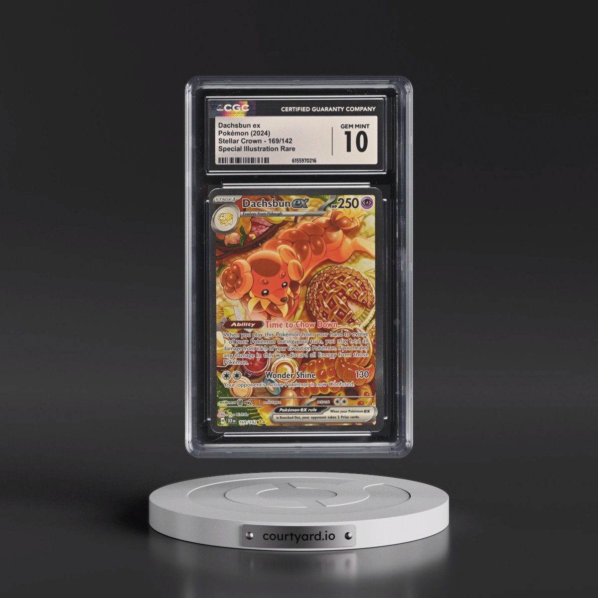 2024 Stellar Crown - SCR EN #169/142 Dachsbun ex - Special Illustration Rare (Holo) (CGC 10 GEM MINT)