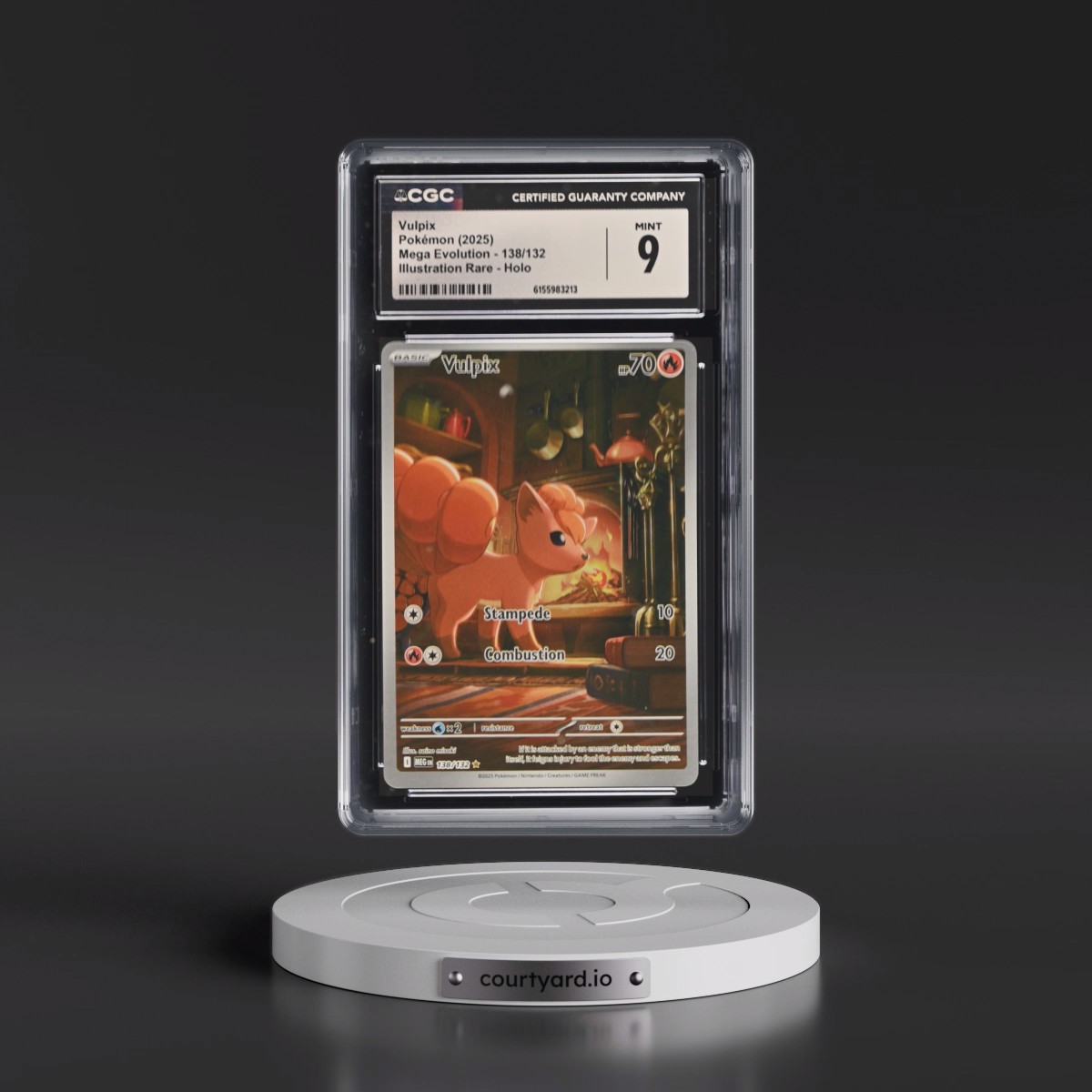 2025 Mega Evolution - MEG EN #138/132 Vulpix - Illustration Rare Holo (CGC 9 MINT)