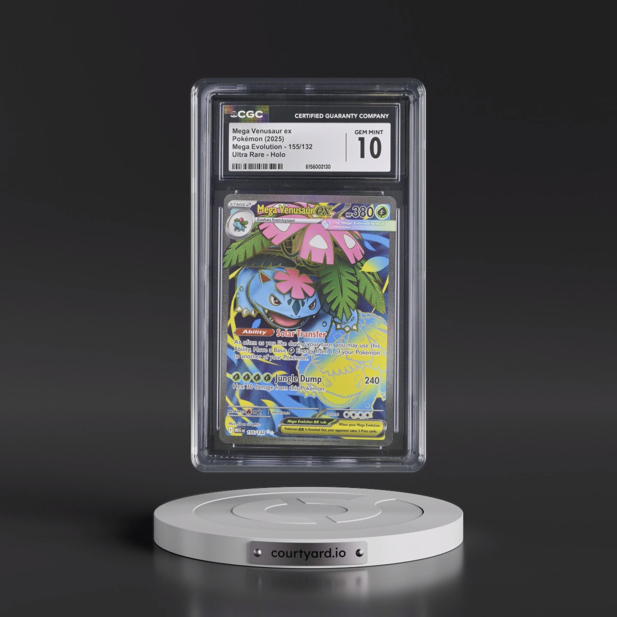 2025 Mega Evolution - MEG EN #155/132 Mega Venusaur ex - Ultra Rare Holo (CGC 10 GEM MINT)