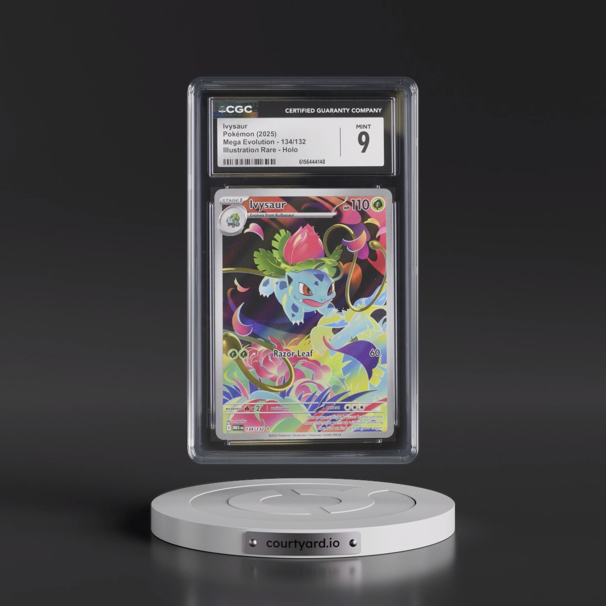 2025 Mega Evolution - MEG EN #134/132 Ivysaur - Illustration Rare Holo (CGC 9 MINT)