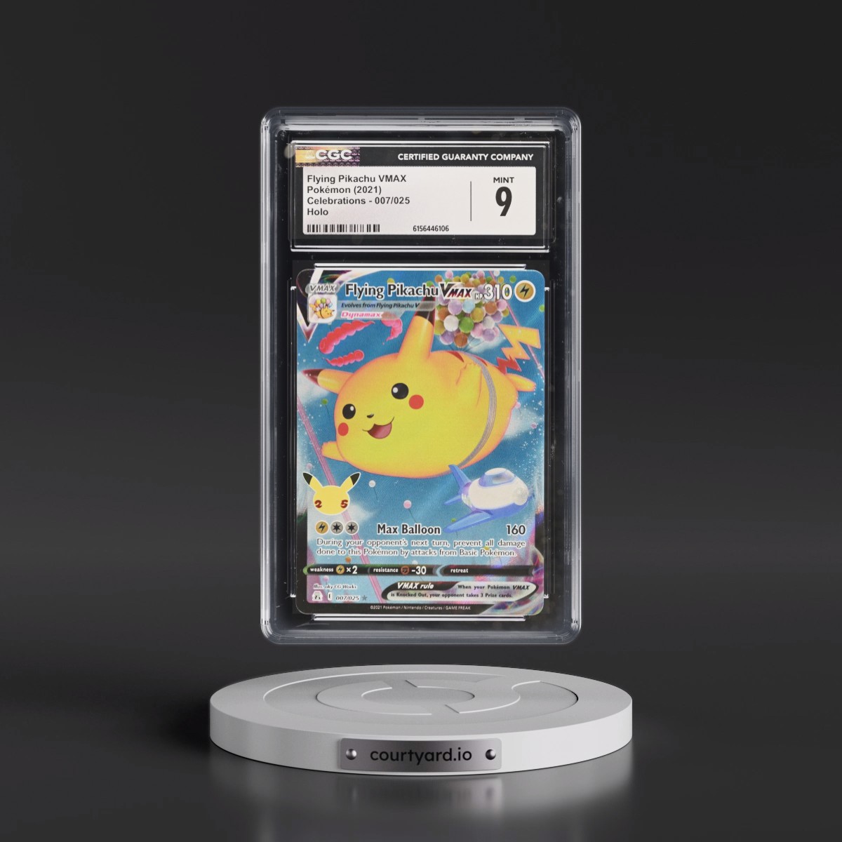 2021 Celebrations #007/025 Flying Pikachu VMAX - Holo (CGC 9 MINT)