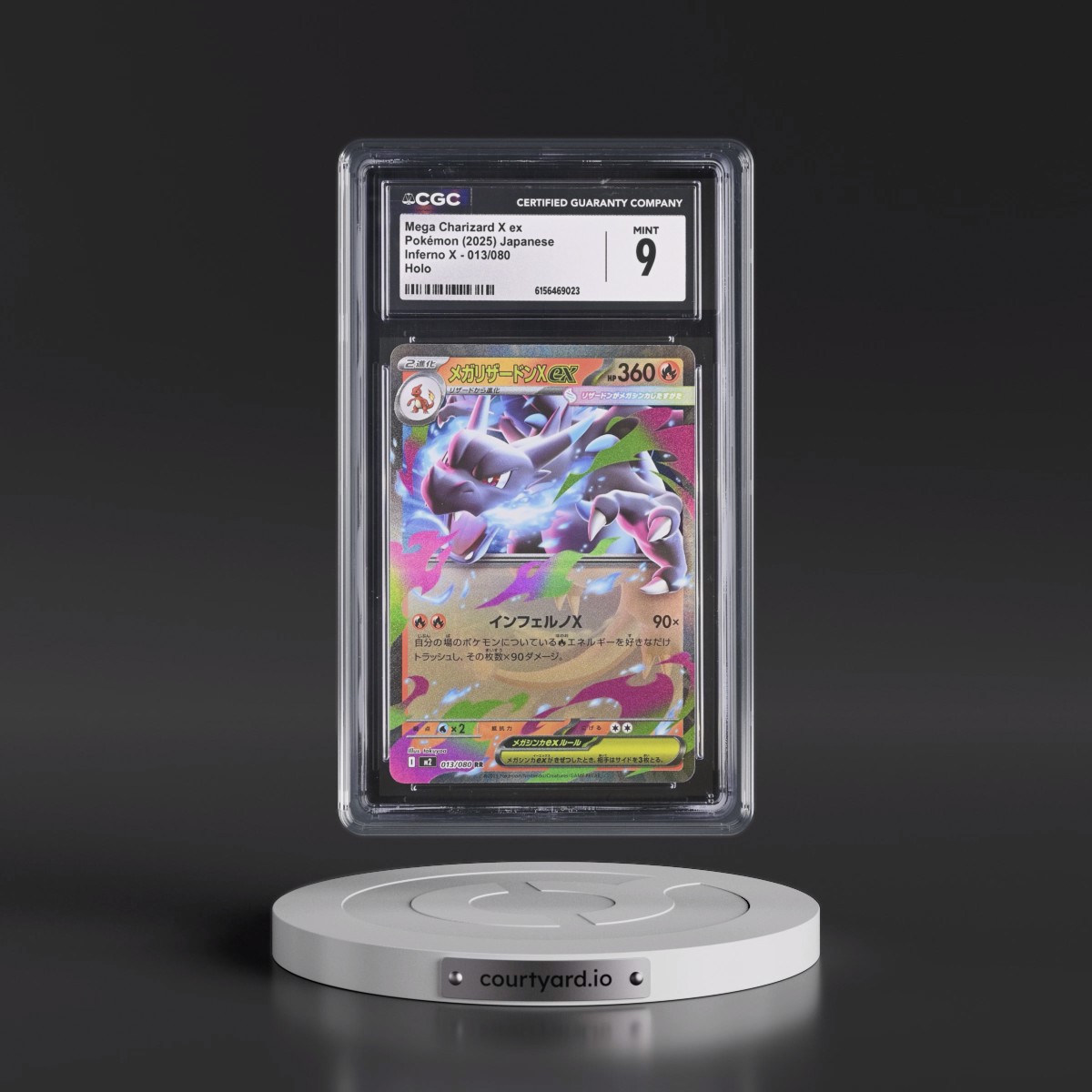 2025 Inferno X - M2 #013/080 Mega Charizard X ex - Holo (CGC 9 MINT)