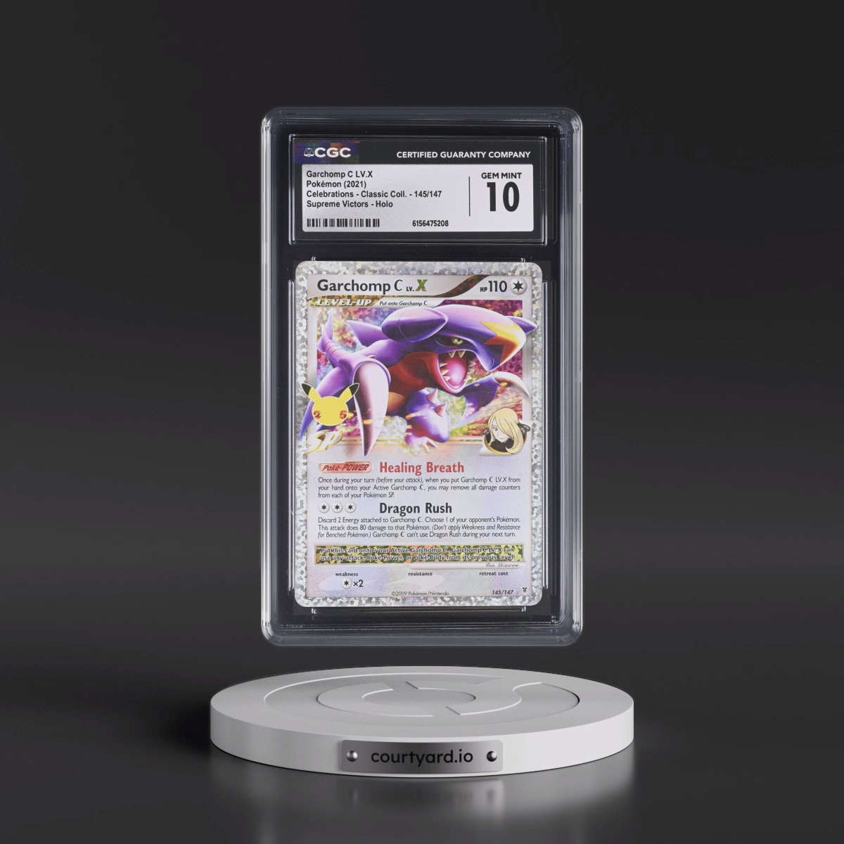 2021 Celebrations - Classic Collection #145/147 Garchomp C LV.X - Supreme Victors Holo (CGC 10 GEM MINT)