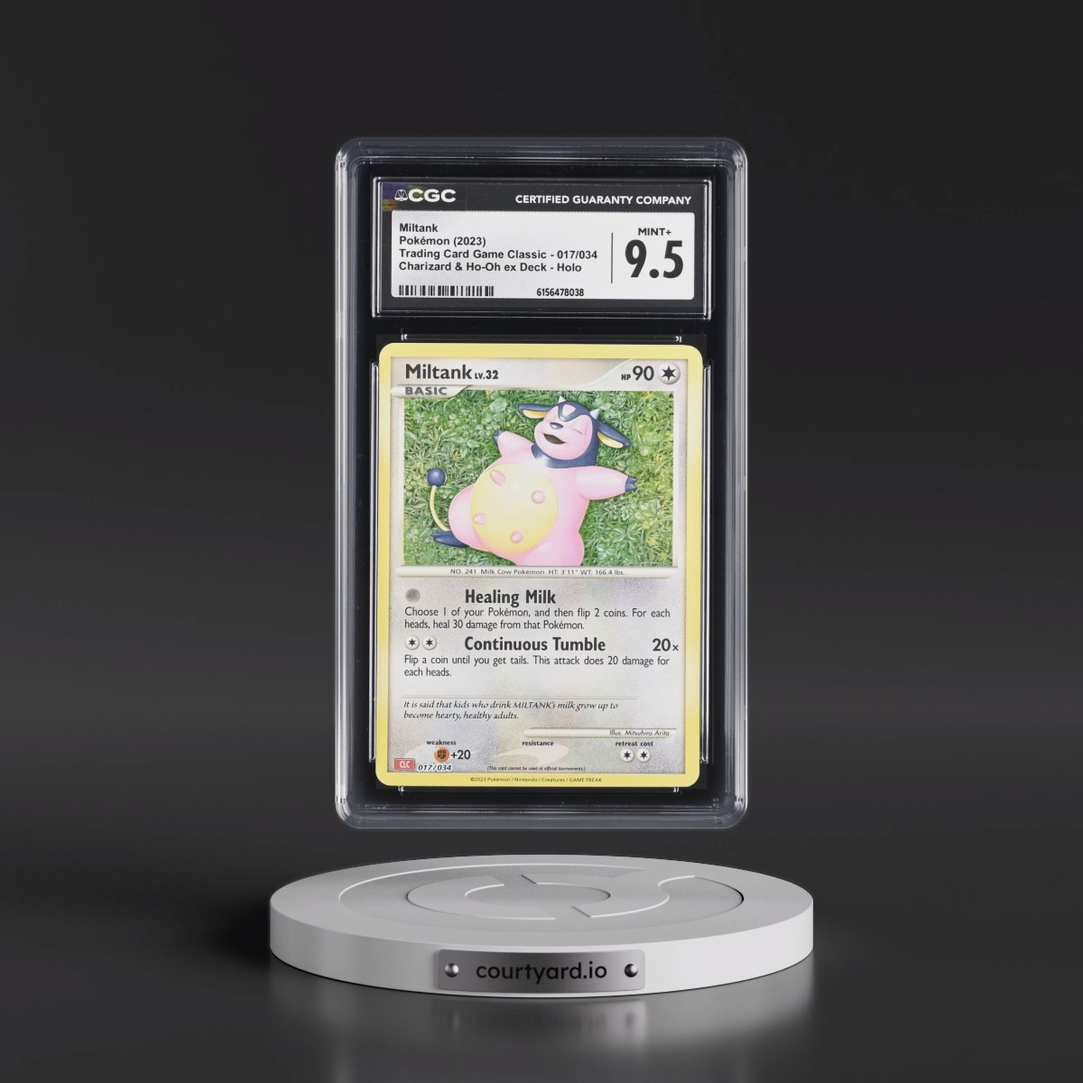 2023 Trading Card Game Classic - CLV, CLC, CLB #017/034 Miltank - Charizard & Ho-Oh ex Deck - CLC Holo (CGC 9.5 MINT+)