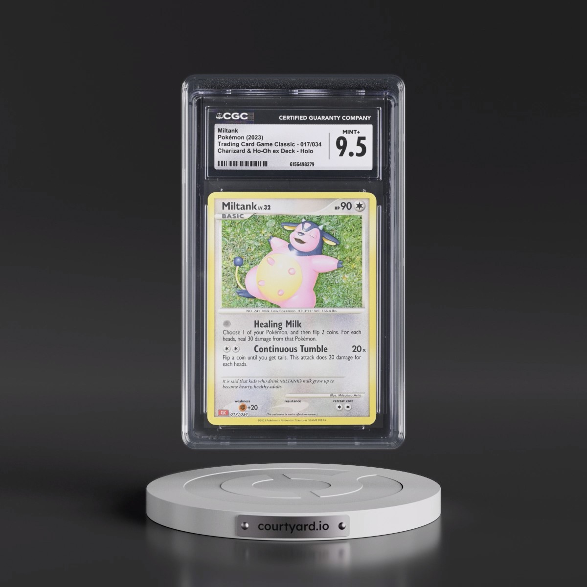 2023 Trading Card Game Classic - CLV, CLC, CLB #017/034 Miltank - Charizard & Ho-Oh ex Deck - CLC Holo (CGC 9.5 MINT+)