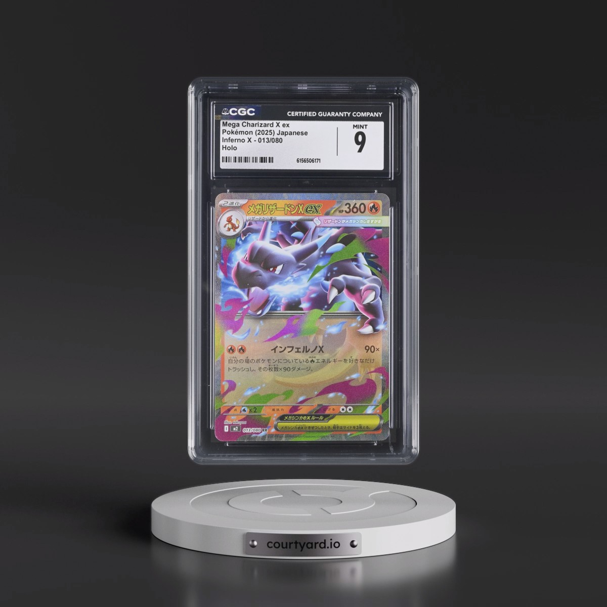 2025 Inferno X - M2 #013/080 Mega Charizard X ex - Holo (CGC 9 MINT)